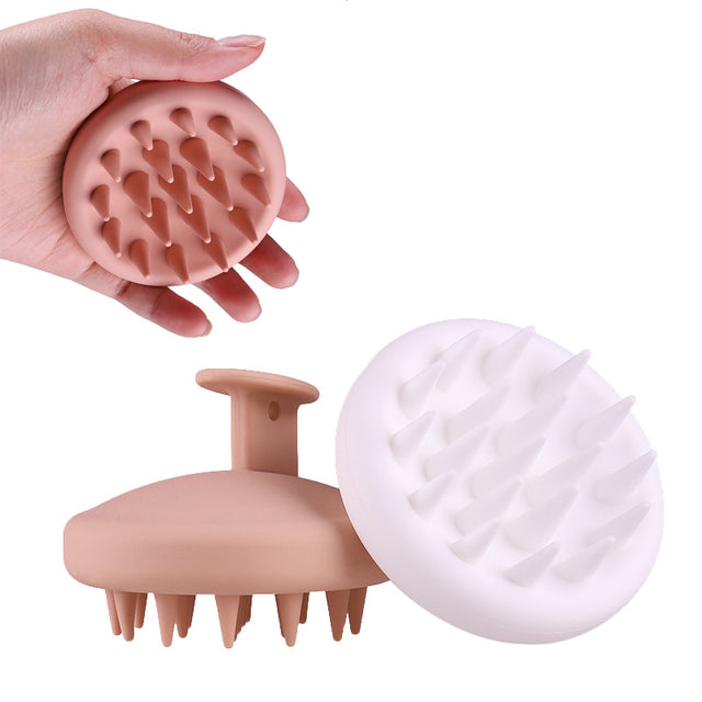 Silicone Scalp Massager — Shampoo & Scalp-Care Brush